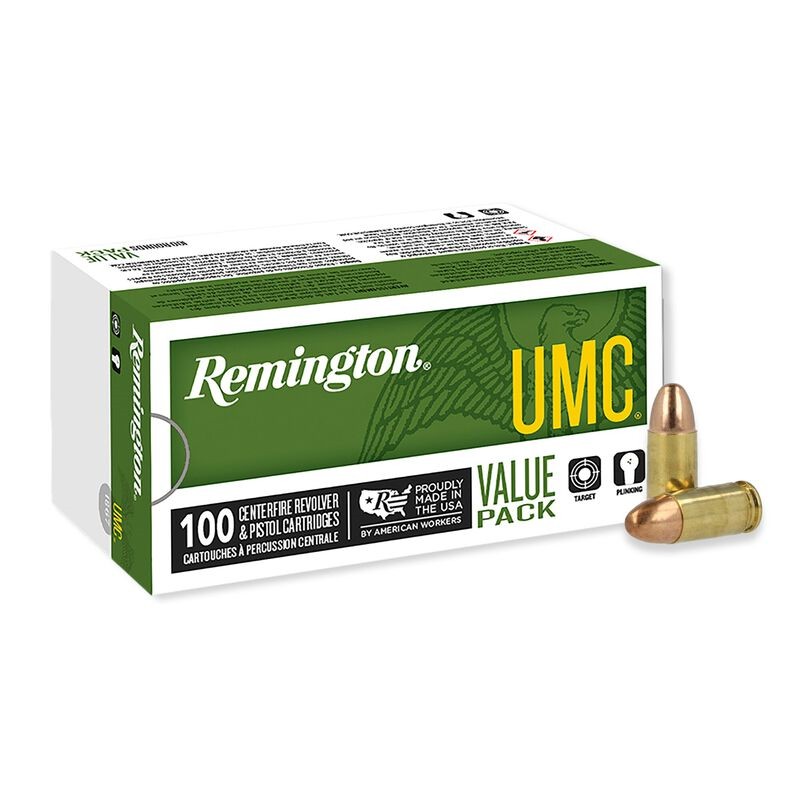 REM UMC 9MM 115GR FMJ 100RD - Taurus Savings